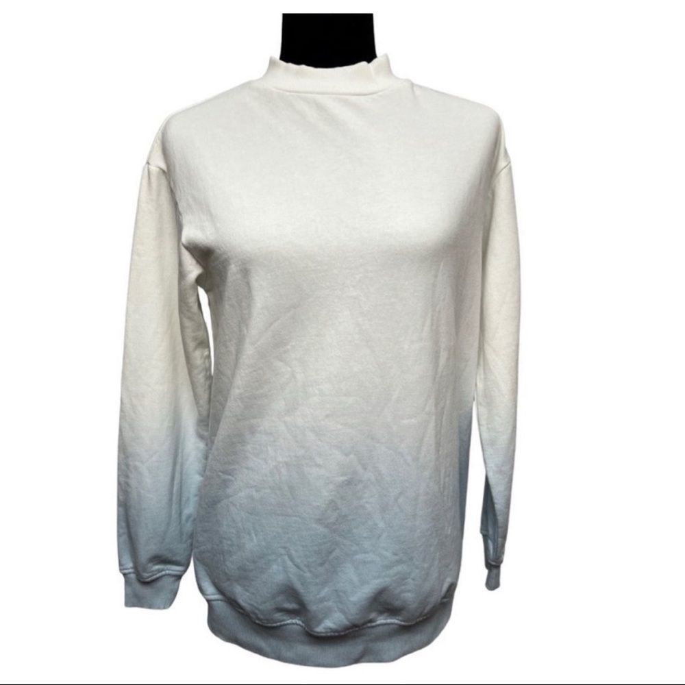 BP Blue White Dip Dye Sweatshirt NWT